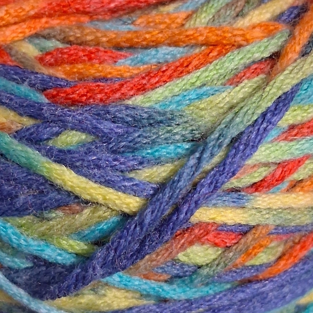 Sundance Jamboree Bright Rainbow Cotton Blend Crafting Crochet Knit Yarn - Picture 2 of 2